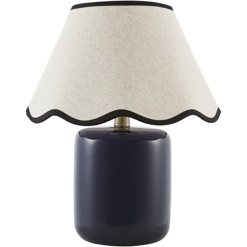 Aashif Table Lamp, Cream, Navy