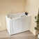 52.5 in. x 26.5 in. Left Drain Quick Fill Walk-In Whirlpool Jetted Bathtub in White/Chrome