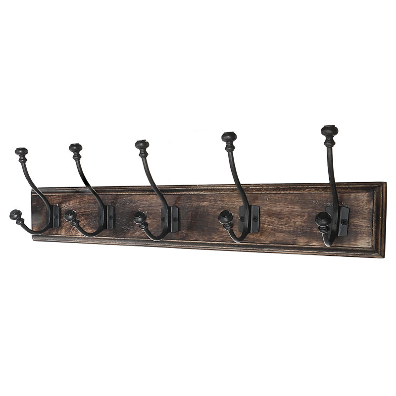 Antorio Solid Wood 5 - Hook Coat Rack