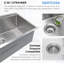 30 Inch Undermount Kitchen Sink – 11 Gauge (3mm) Stainless Steel, Single Bowl With Integrated Ledge With Sink Bottom Grid, Superior Drain Design