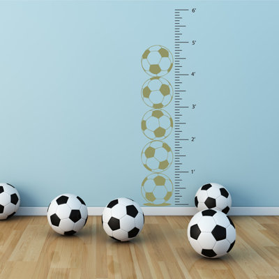 Décalcomanie murale graphique de croissance foot