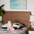 Raya Twin Size Rustic Oak Finished Wood Headboard, 49.82'' H X 42.43'' W X 0.58'' D-1441632331