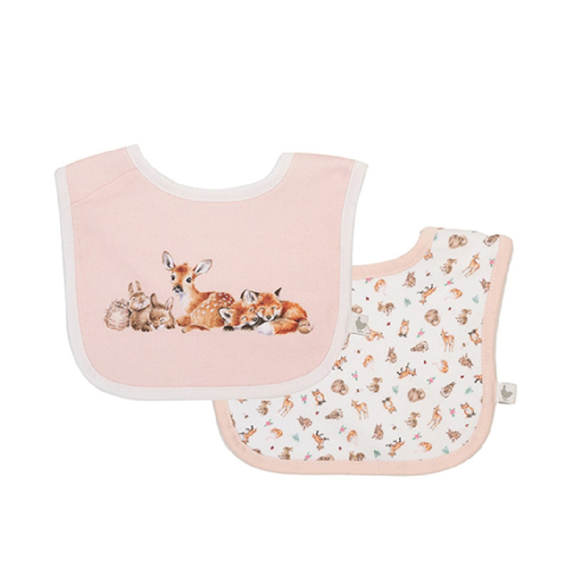 Wrendale Designs Little Wren Baby Bib Gift Set - Little Forest