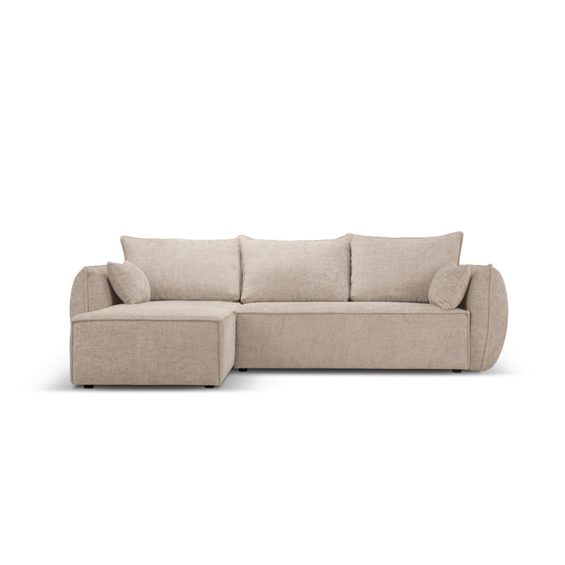 Blessington 4 Seater Sofa Bed, Light Grey, Left Hand Facing