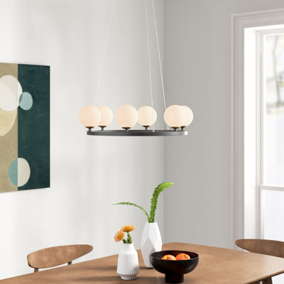 Aris 6 - Light Dimmable LED Lantern Empire Chandelier