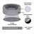 Plush & Velvet Oval Dog Bed-201994303-201994302