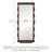 Medieval-Style Rectangular Wave-Shaped Frame Full-Length Mirror-118735309-118735310