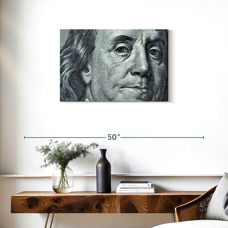 Leisha Benjamin Franklin, 20" H x 30" W