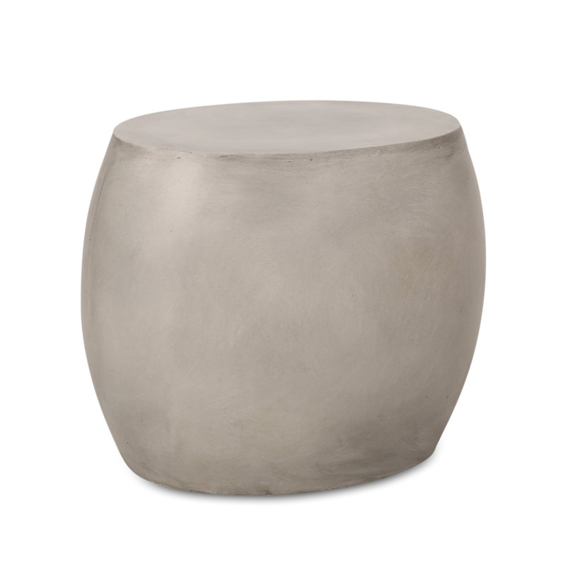 Outdoor Lightweight Concrete Side Table(Only Including Table)