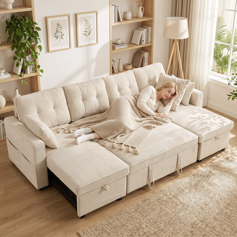 Upholstered 113.4 " Chenille Sofa