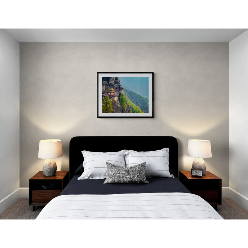 Bhutan's Tiger's Nest Print by Mark Paulda, Black Framed Paper, 25.25" H x 31.25" W