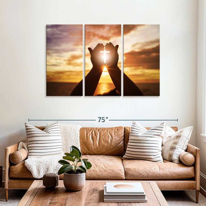 Adella Sunlight Over Cross, 36" H x 57" W
