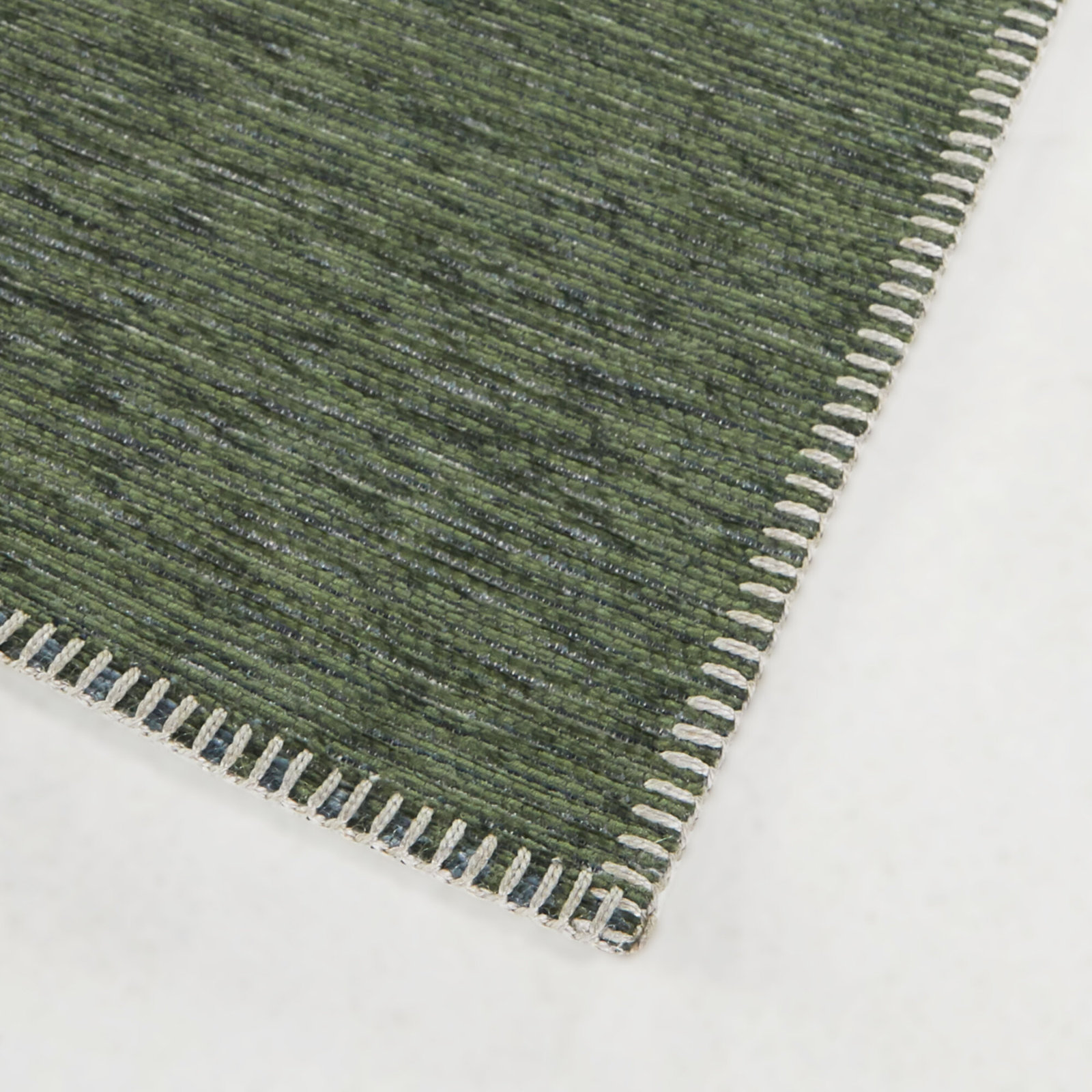 Clements Recycled P.E.T Blue Recycled Fibers Rug, Rectangle 5'3" x 7'