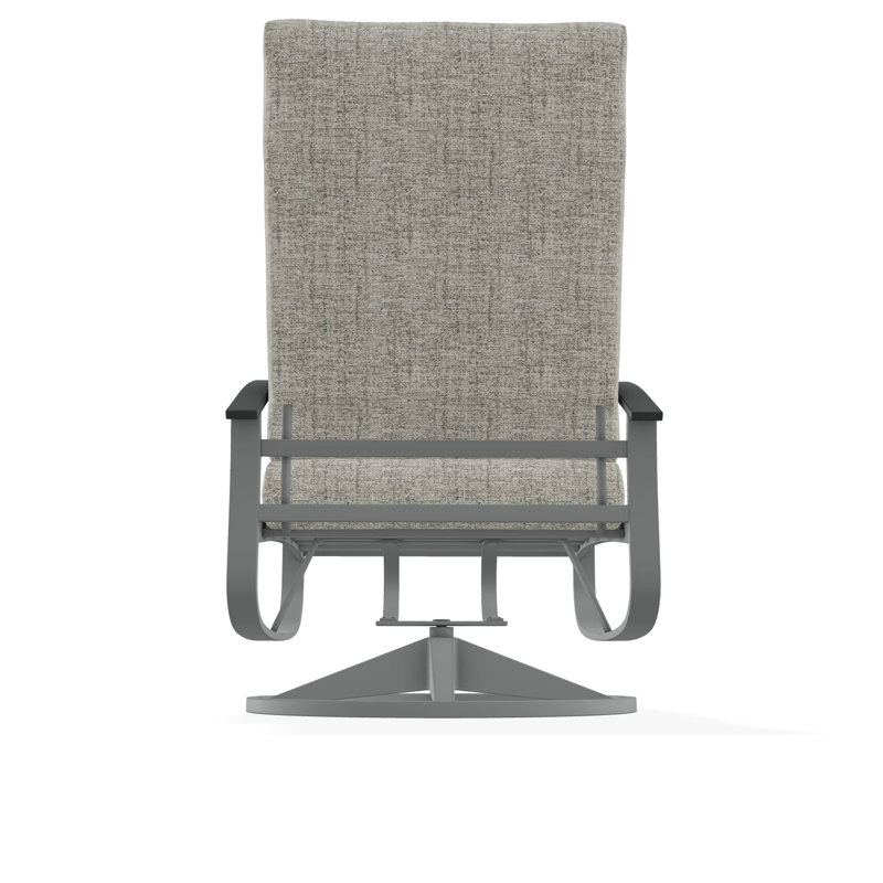 Belle Isle Outdoor Lounge Chair, Graphite, Dazzle
