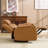 35.83" W Classic Top Genuine Leather Power Recliner Chair With Adjustable Headrest, USB Charging & Wireless Charging-389612288