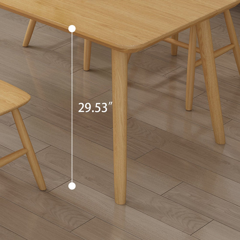 Table de salle à manger Burlywood, 29.53"H x 70.87"L x 31.5"W