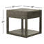 Table de bout avec rangement Keena