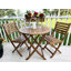 Table bistro d'extérieur circulaire L 27,5 po x l 27,5 po Gaggiano
