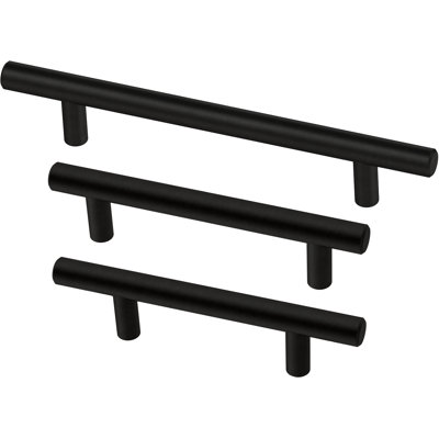 Solid Bar 3-3/4 in. (96 mm) Cabinet Drawer Bar Pulls