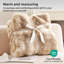 Tie-Dye Faux Rabbit Fur & Flannel Weighted Throw Blanket, Ultra Soft & Cozy for Sofa Couch Bed-125287876-125287882