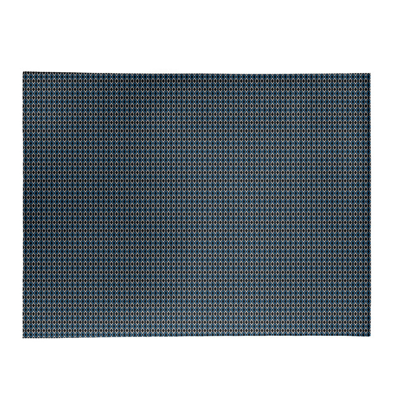 Tapis de losanges à flèches noires classic, Rectangle 9 pi x 12 pi
