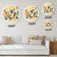 «Warm Minimalist Circular Abstract II - Abstract Minimalisme», art mural rond sur métal-976536393