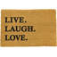 Barham Live Laugh Love Coir Kitchen Mat