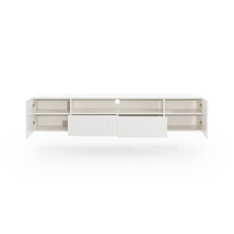 Amyanne Unfinished TV Stand for TVs up to 55", White