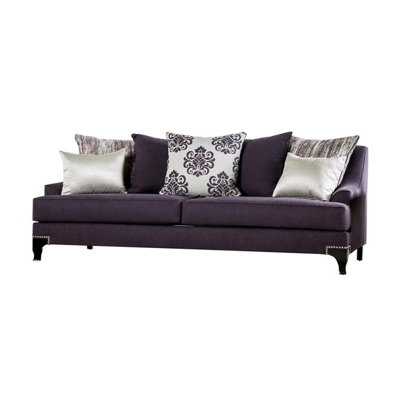Canapé transitionnel l 91,4 po, mauve