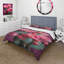 Ensemble de housse de couette en microfibre / polyester rose / vert / cactus désert Bloom Prickly I-431109240