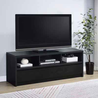 Modern 3-Drawer TV Stand Media Console With Spacious Storage And Wire Management, Ideal For Contemporary Living Spaces, TV Stand