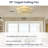 20" Flush Mount Ceiling Fan With Light, Low Profile Bladeless Design, Remote Control, 6 Speed Settings, White Gold