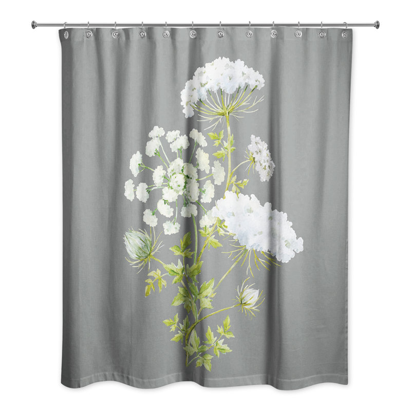 Rideau de douche simple, gris