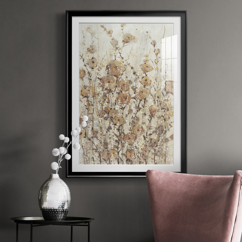 Garden Edge II - Imprimé, Cadre noir, H 24,5 po x l 18,5 po x P 1 po