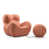 Polyester rouge / beige