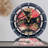 Desk wooden Clock Round 10 inches with Real Moving Gears (Transformable into a Wall Clock - detachable base) Canada Collection-1049897949