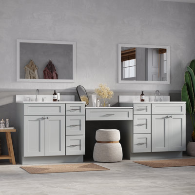 Meuble-lavabo double 103 po avec comptoir