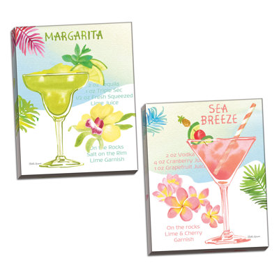 «Tropical Getaway III & IV» par Beth Grove - ensemble de 2 impressions