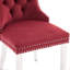 Chaise de salle à manger rembourrée en velours de bois massif haut de gamme avec pieds en acier inoxydable chromé-1594213688