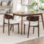 Chaise d'appoint rembourrée en bois massif-703115069