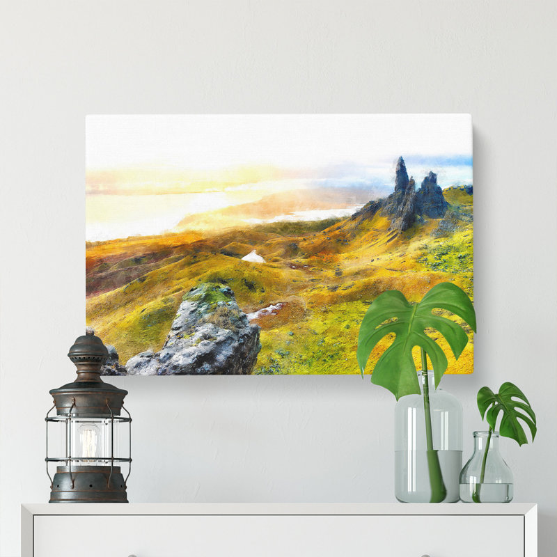 Old Man Of Storr In The Isle Of Skye - Wrapped Canvas, 60cm H x 91cm W x 3cm D