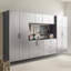 Armoire utilitaire murale en métal - série, l 32 po x H 28 po x P 20 po, gris métallique, doux, eau et chaleur