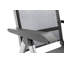 Multi-position armchair, silver/anthracite, aluminium outdoor fabric