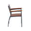 Jeremie Stackable Outdoor Patio Dining Armchair with Cushion