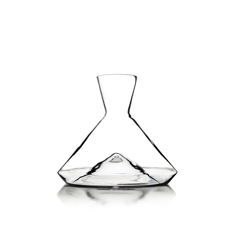 Monti Crystal Lead Free Crystal Wine Decanter, 7" H x 8" W x 8" D