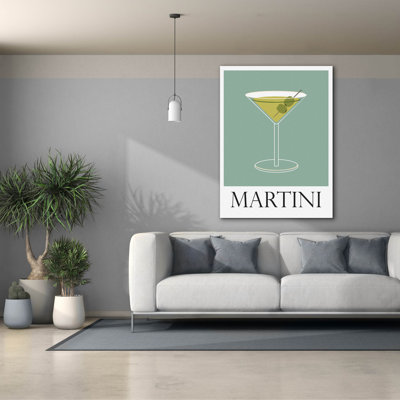  «Martini» par l'Arctique, art mural en toile, 40 po x 54 po