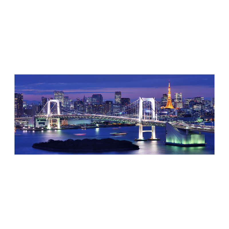 Bridge In Tokyo - Print, Glass, 70cm H x 100cm W x 4cm D