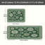 2 tapis de cuisine antidérapants à motif floral circulaire