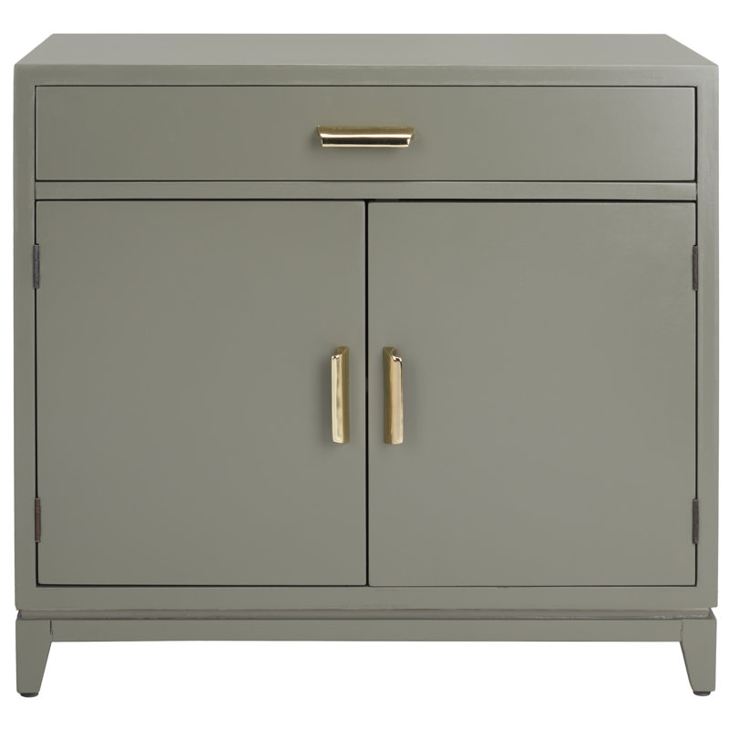 Armoire décorative 2 portes Albanie, Gris foncé