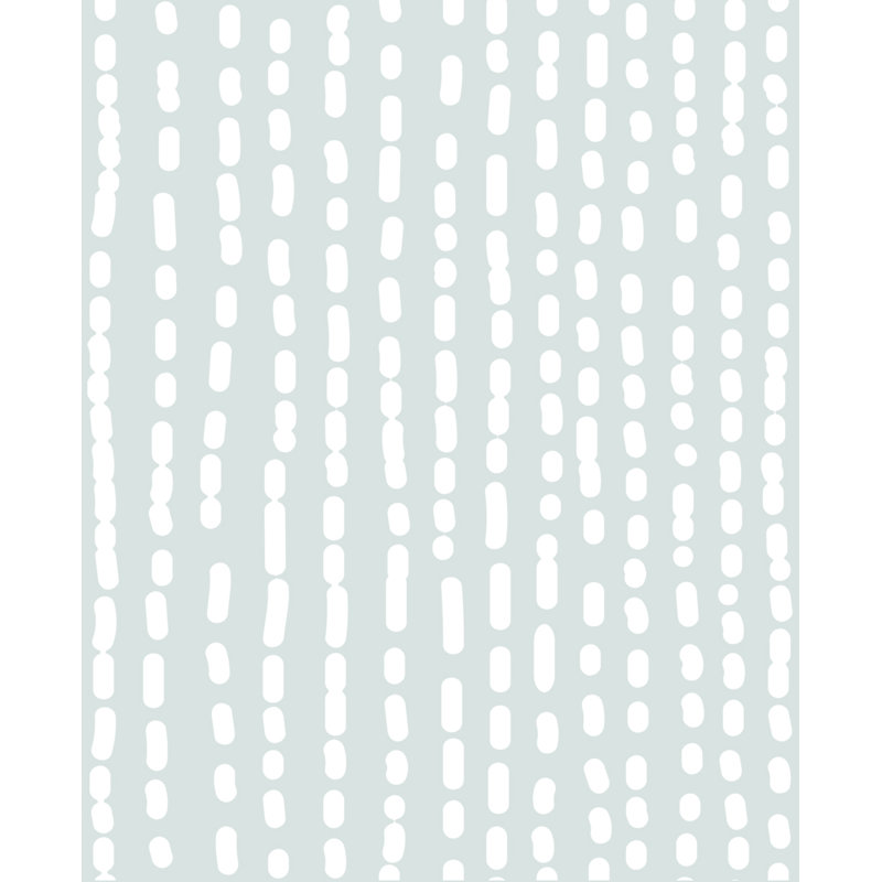 Panneau de papier peint auto-adhésif Eustace, L 2 pi x H 18 pi, Bleu